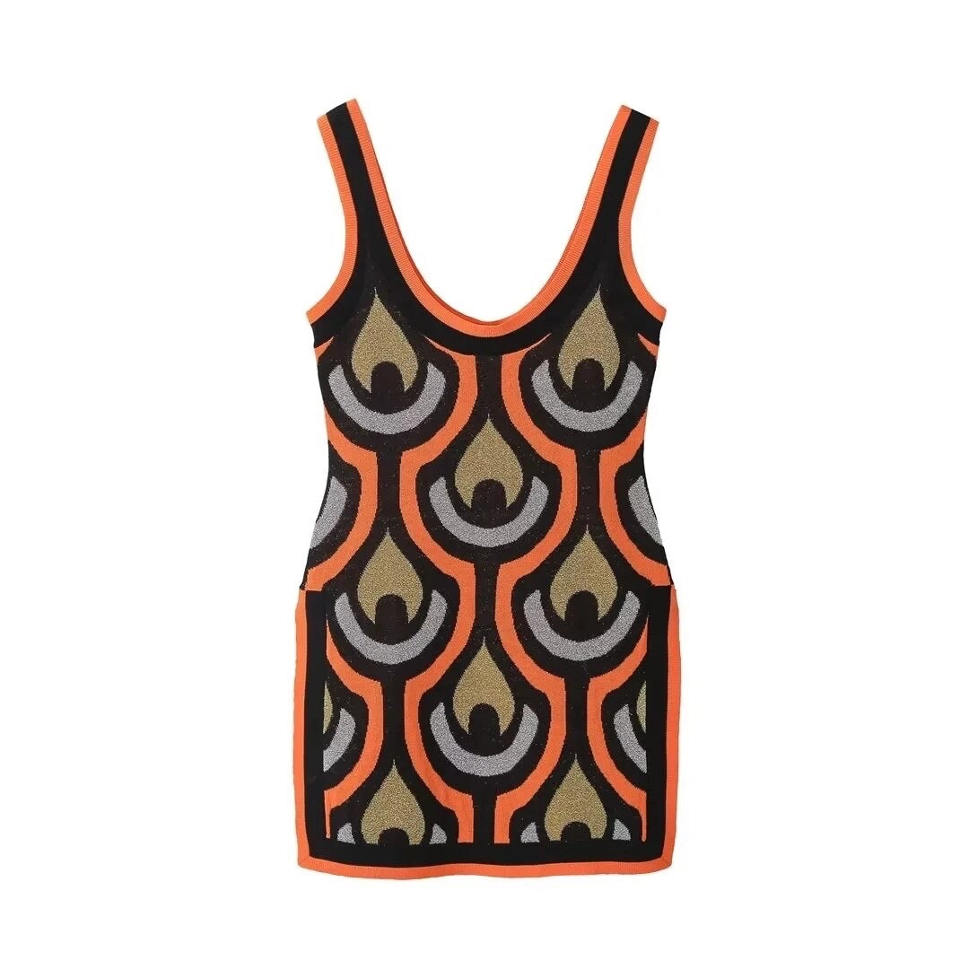 Afrocentric Print Dress
