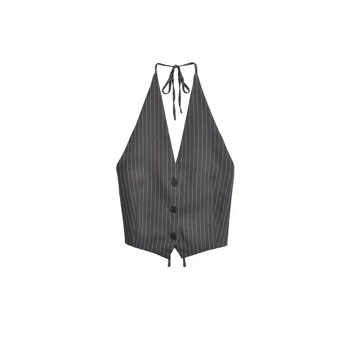 Grey kneck Tie waistcoat