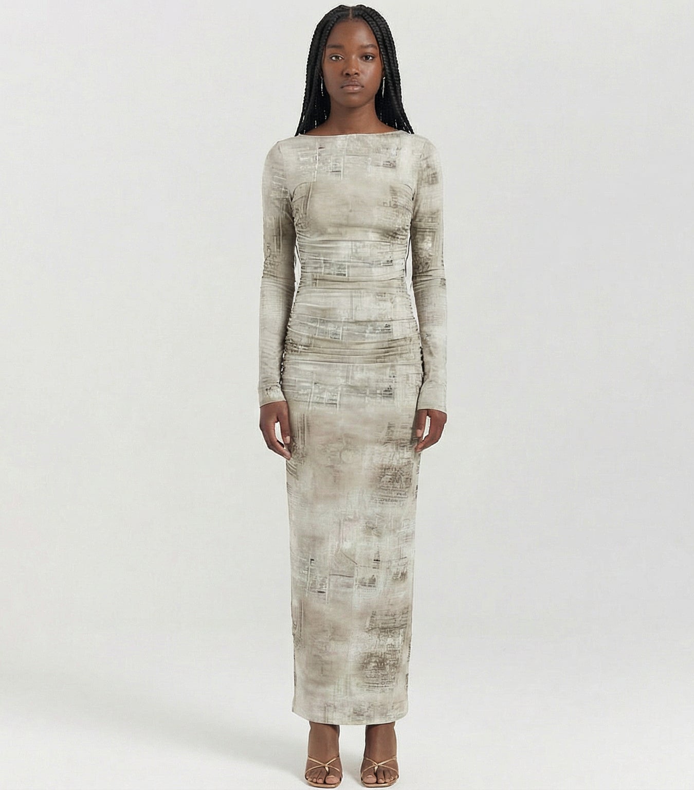 Print Out Maxi Dress