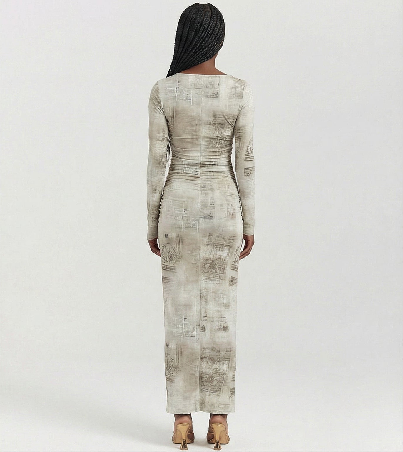 Print Out Maxi Dress