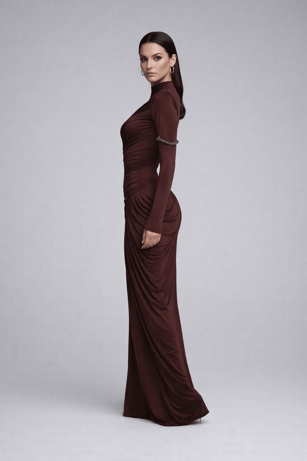 Kayla Greek Brown Maxi - blossombaduk