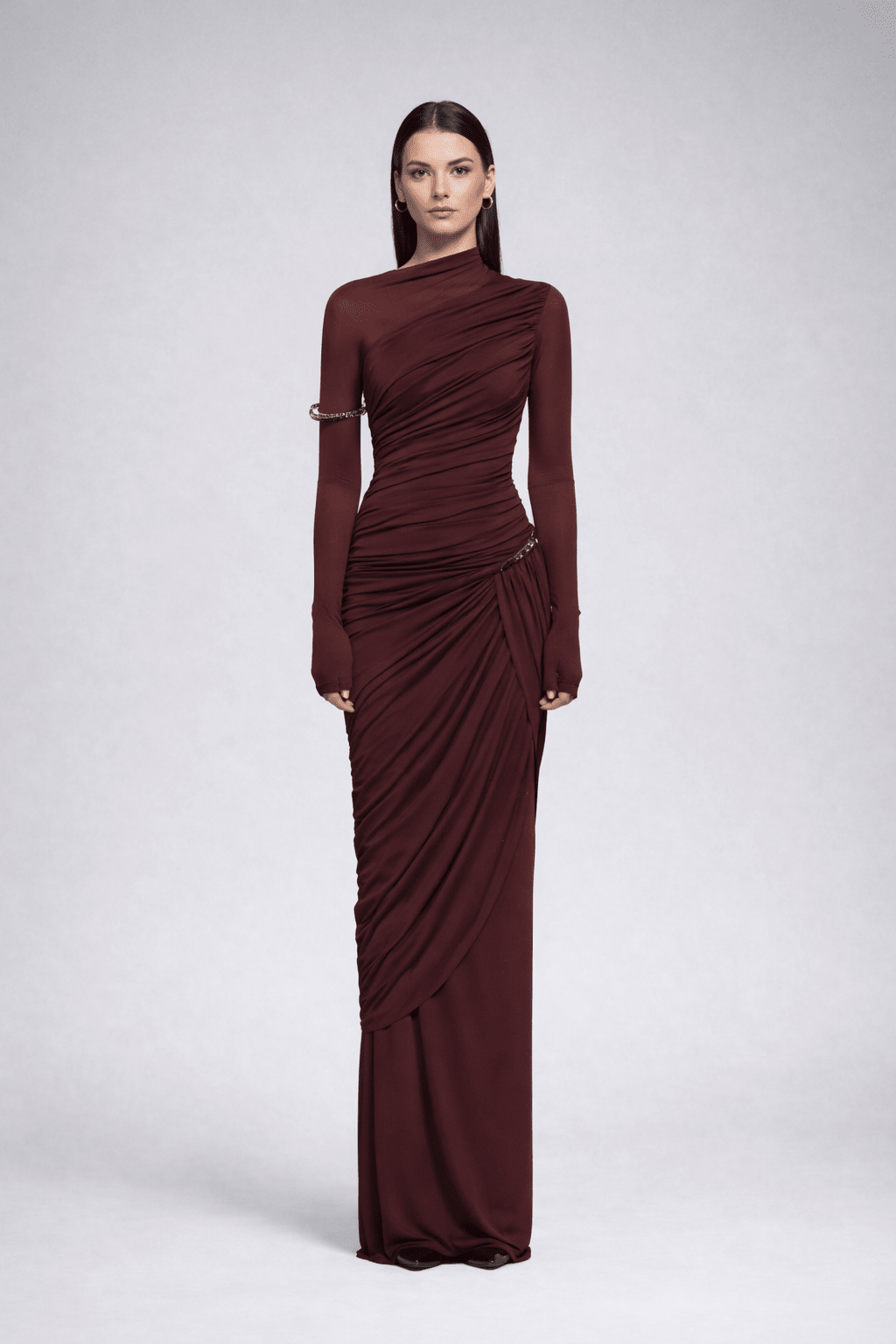 Kayla Greek Brown Maxi - blossombaduk