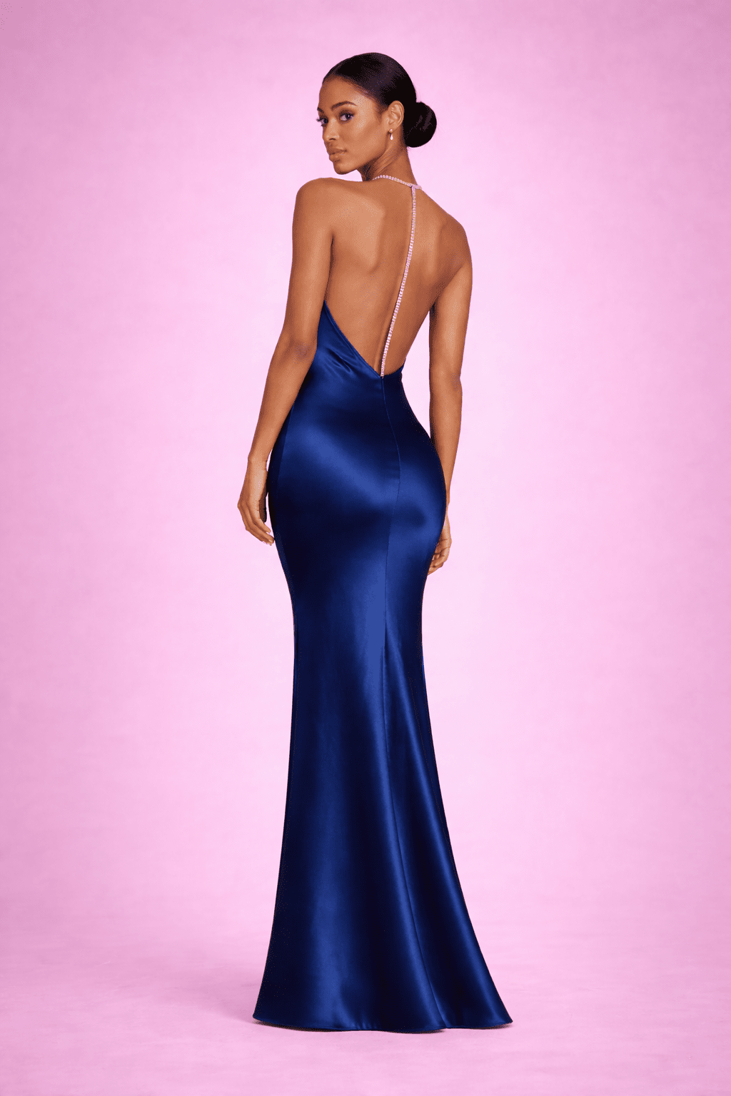 Ella Midnight Silk Dress - blossombaduk