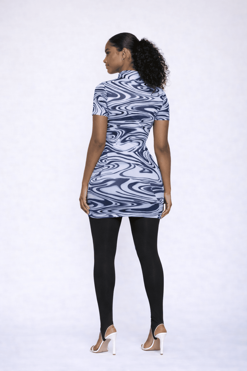Blue Marble Bodycon - blossombaduk