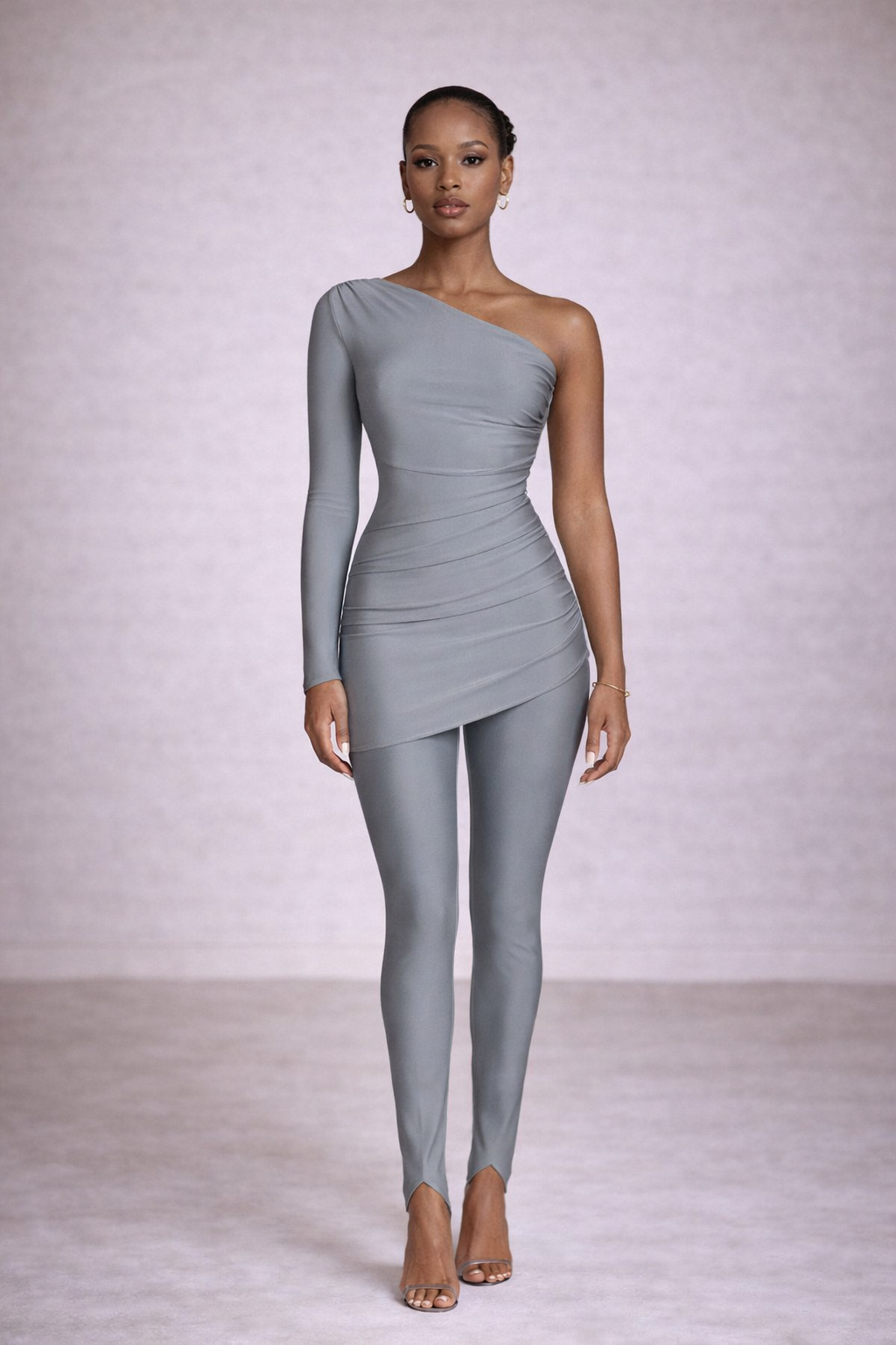 Grey Stretch Two Piece