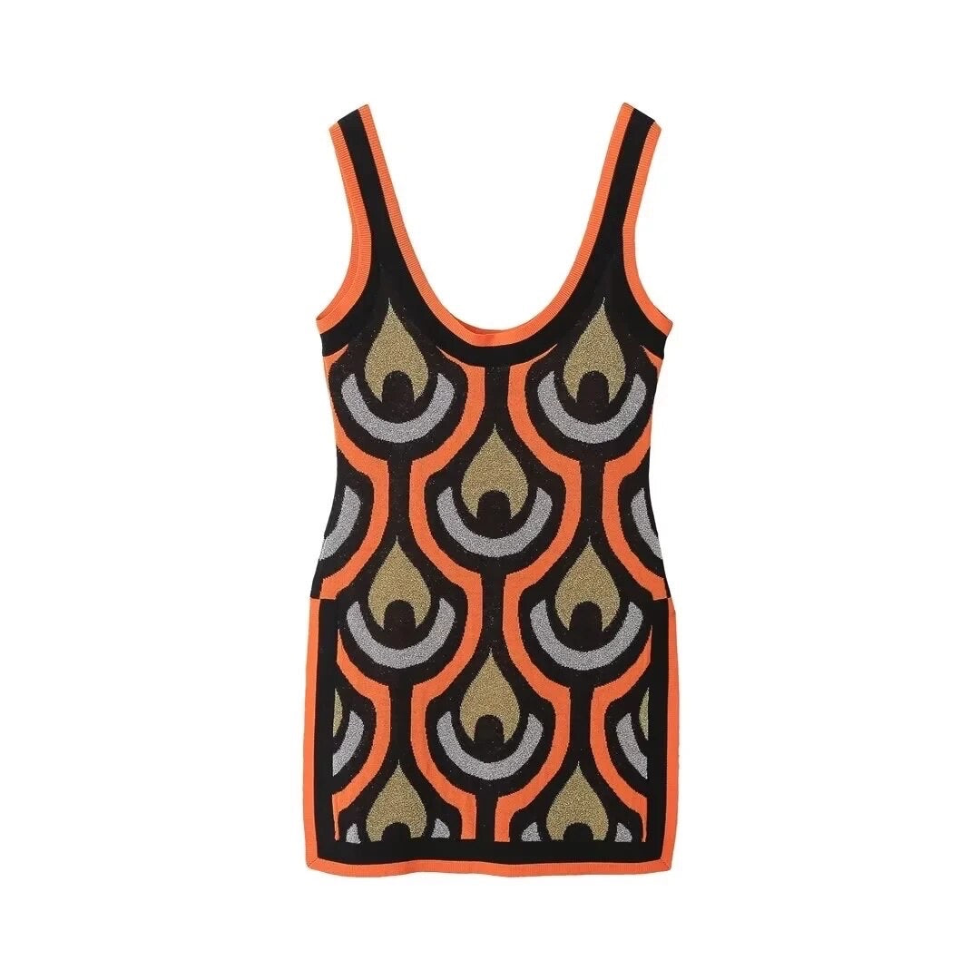 Afrocentric Print Dress