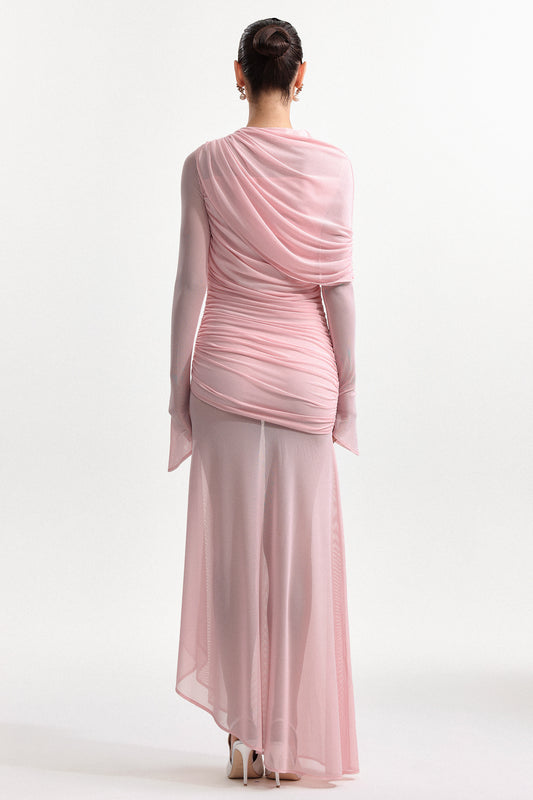 Light Rose Ruche Dress