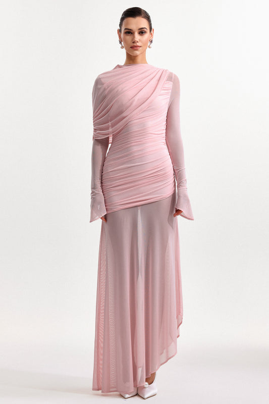 Light Rose Ruche Dress