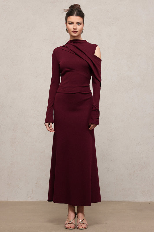 Plum Punchole Dress