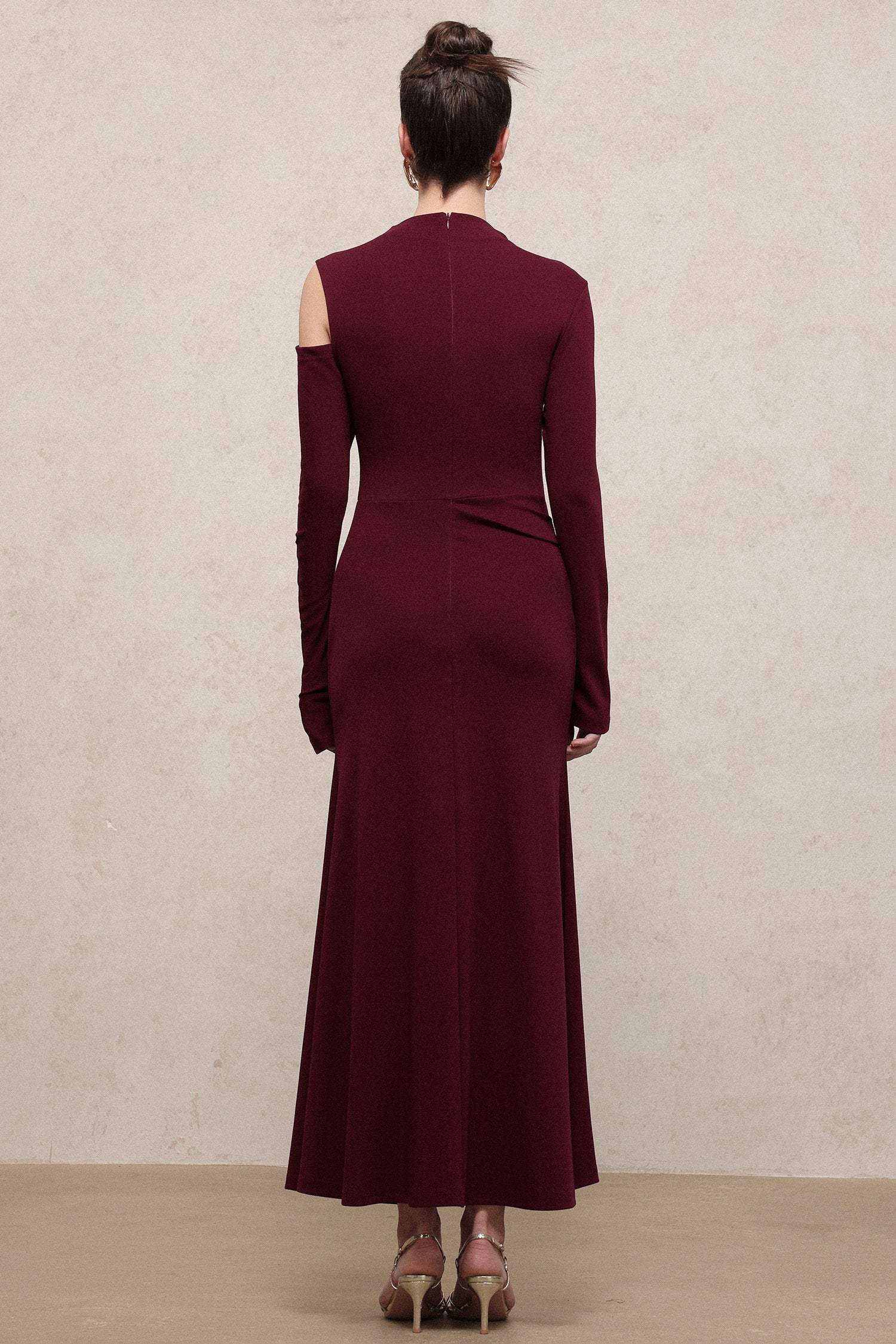 Plum Punchole Dress