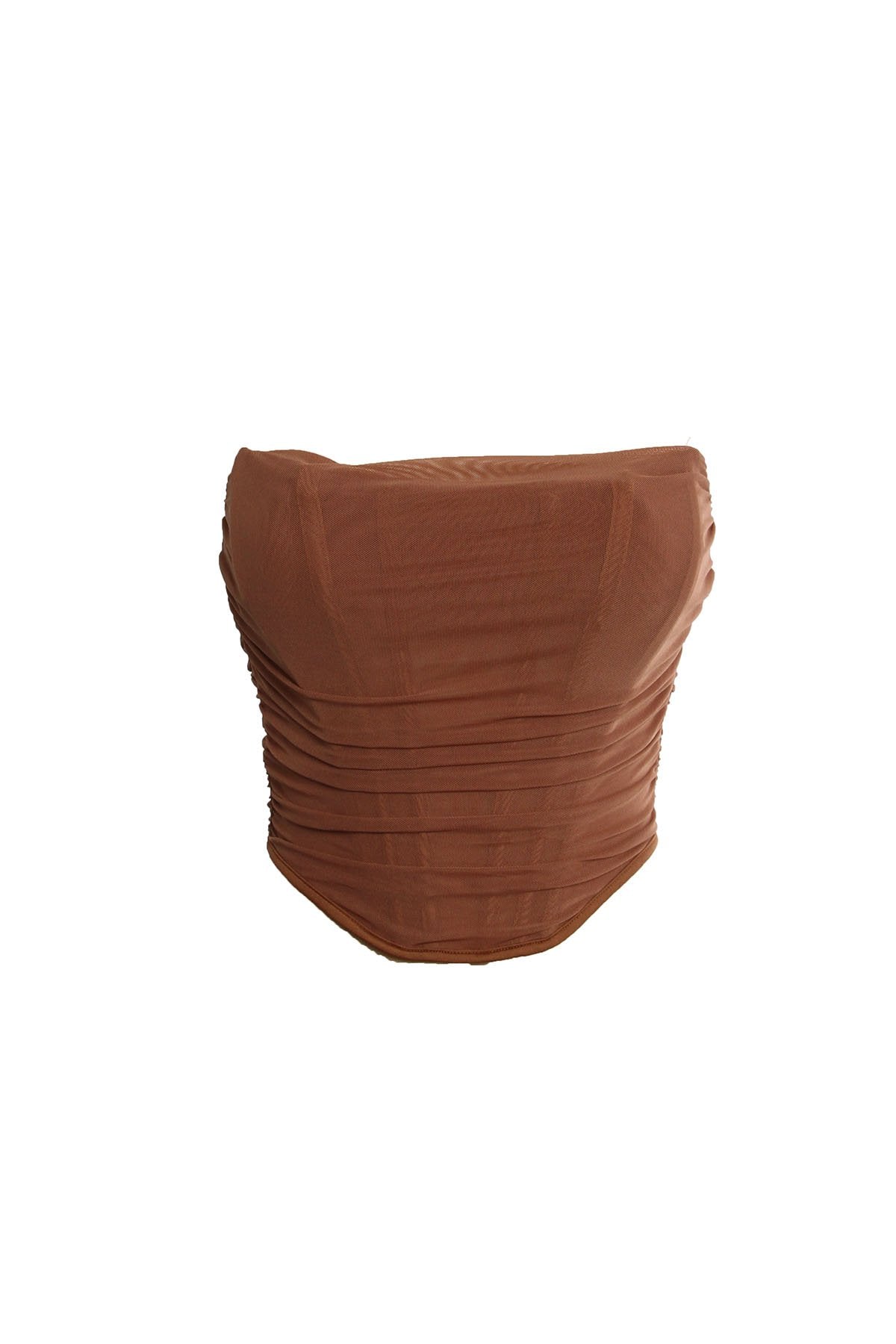 Brown Corset Bustier - blossombaduk