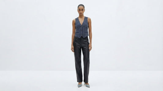 Navy Pinstripe Waistcoat - blossombaduk