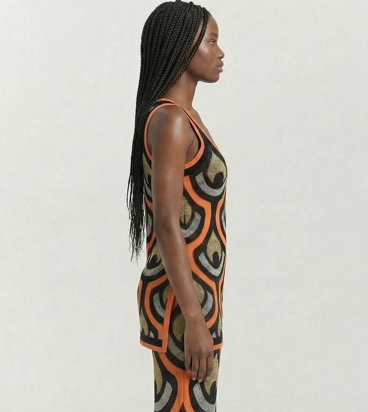 Afrocentric Print Dress