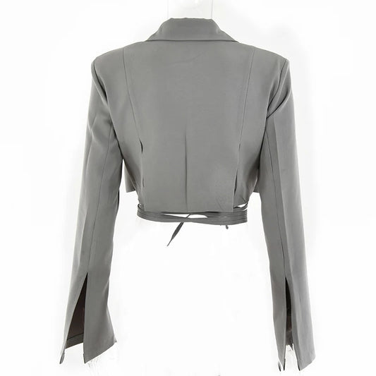 Waist Wrap Blazer - blossombaduk