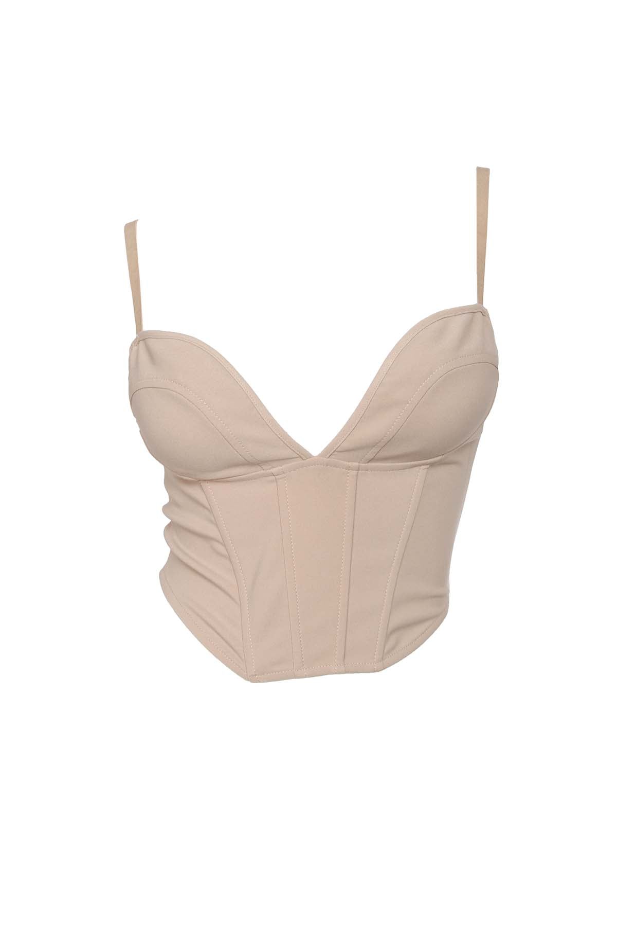Mill Nude Corset Style Crop