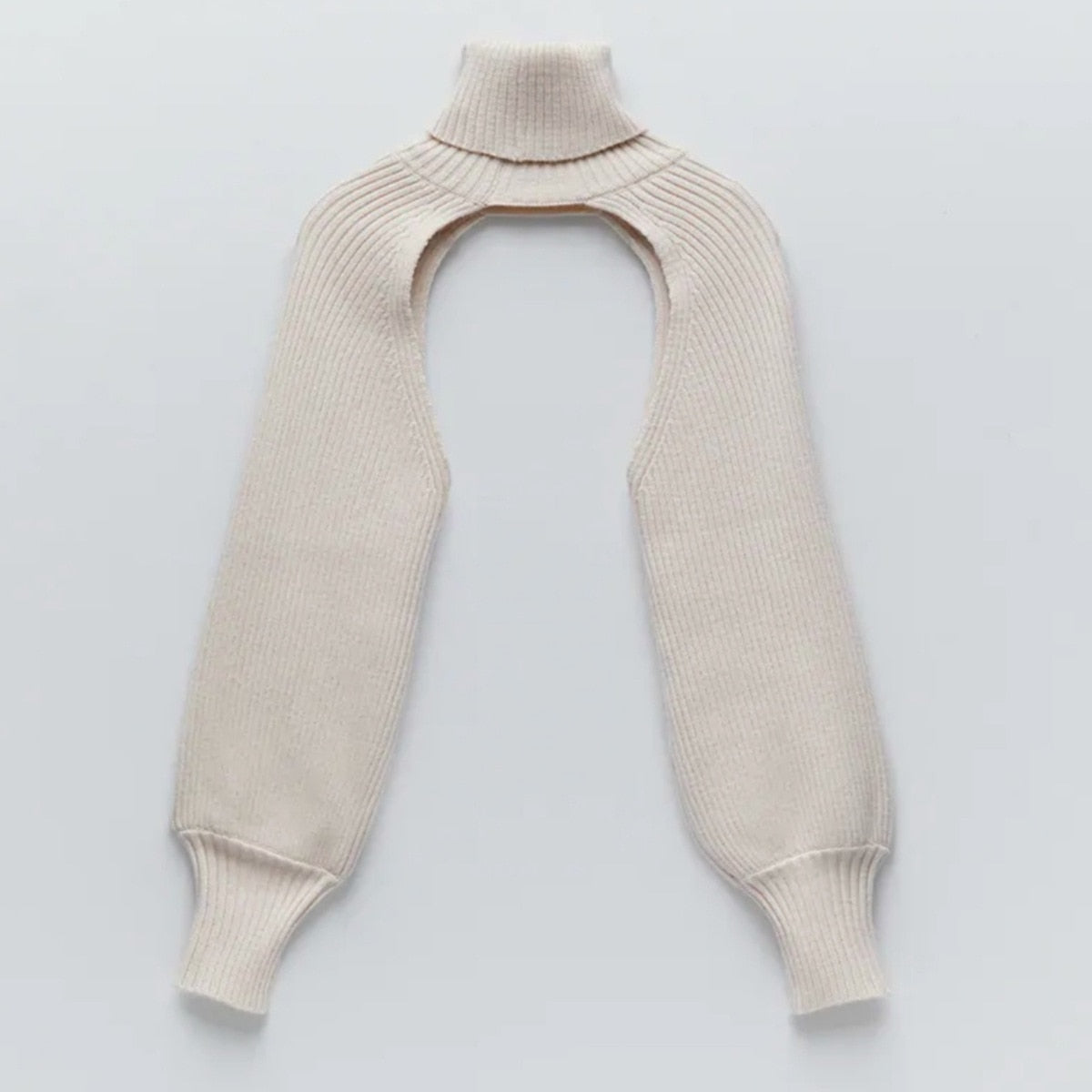 Knitted Crop Out Turtleneck